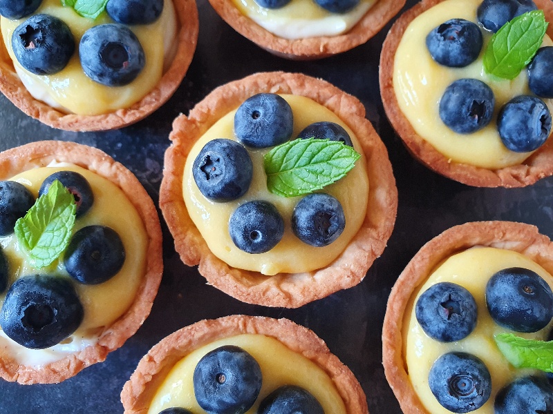 lemon blueberry tarts recipe london baking